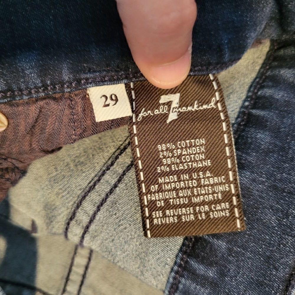 7 For All Mankind Skinny Bootcut Jeans.Size 29 - Picture 8 of 11